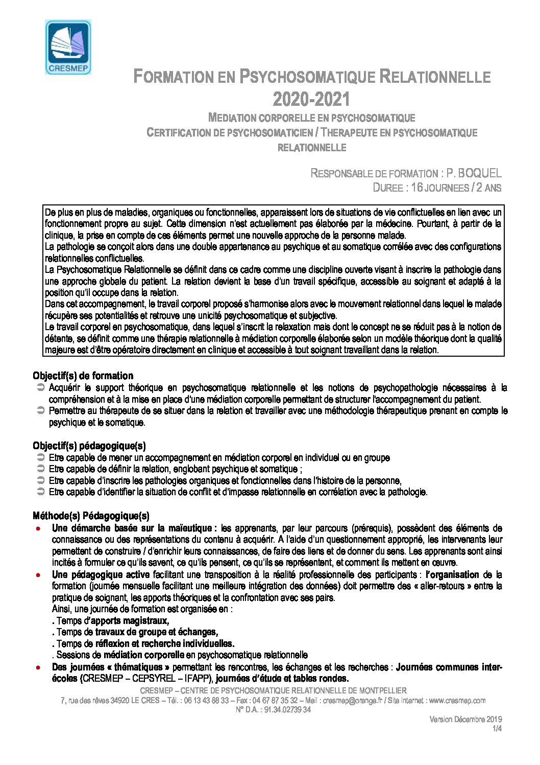 2025 - 2026 3ème année de spécialisation